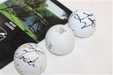 Misc. Signed Golf Balls & Scorecard w/McGann Signature Ball JSA ALOA 