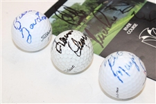 Misc. Signed Golf Balls & Scorecard w/McGann Signature Ball JSA ALOA 