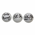 Bill Murray, Pete Dye & other Signed Golf Balls JSA ALOA