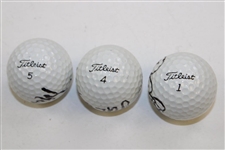 Bill Murray, Pete Dye & other Signed Golf Balls JSA ALOA
