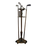 Wellington-Stone Parlor Putter & Original Three (3) Parlor Putters with Original Sales Tag