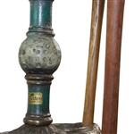 Wellington-Stone Parlor Putter & Original Three (3) Parlor Putters with Original Sales Tag