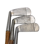 Wellington-Stone Parlor Putter & Original Three (3) Parlor Putters with Original Sales Tag