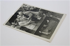 Bobby Jones Receiving the Claret Jug Wire Photo After Royal Liverpool Victory  - 1930