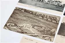 Four (4) Postcards with Royal Liverpool Stymie Scorecard