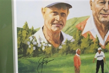 Palmer, Nicklaus & Trevino Signed Ltd Ed A/P Print by Artist Betley - Framed JSA ALOA