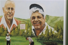 Palmer, Nicklaus & Trevino Signed Ltd Ed A/P Print by Artist Betley - Framed JSA ALOA