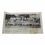 1935 Masters Tournament Field Panoramic Photo Print - Facsimile Signatures