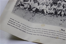 1935 Masters Tournament Field Panoramic Photo Print - Facsimile Signatures