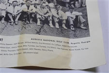 1935 Masters Tournament Field Panoramic Photo Print - Facsimile Signatures