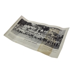 1935 Masters Tournament Field Panoramic Photo Print - Facsimile Signatures