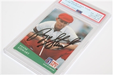 Payne Stewart Signed 1991 Pro Set Card PSA Graded EX-MT 6 Cert# 72113541 AUTO 10