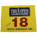 Mark OMeara Signed 1998 The OPEN at Royal Birkdale Flag JSA ALOA