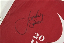 Jordan Speith Signed 2015 US Open At Chambers Bay Screen Flag JSA ALOA