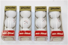 Bobby Jones Grand Slam of Golf Four (4) Sleeves of Spalding Air-Flite Golf Balls in Box