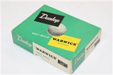 Dozen (12) Box of Dunlop Warwick Recessed Golf Balls