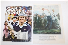 Palmer, Finch, Watson(x2), Norman, Lyle & Faldo Signed Misc. Pages JSA ALOA