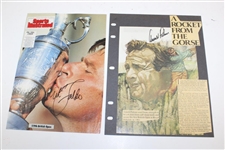 Palmer, Finch, Watson(x2), Norman, Lyle & Faldo Signed Misc. Pages JSA ALOA
