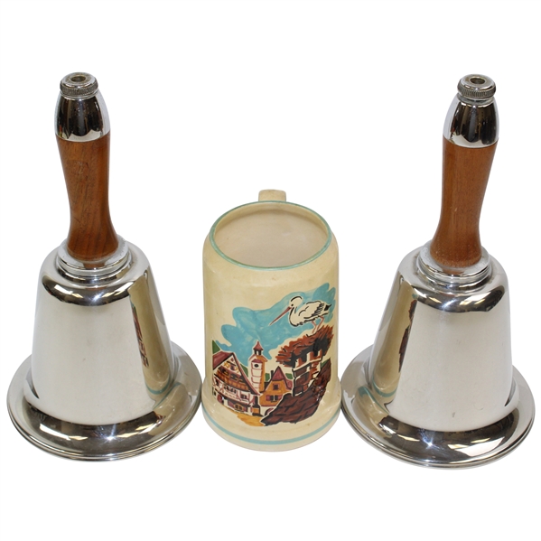 Walter Hagens Personal Combustion Bells & Drink Mixer w/Shelby Plyer Letter & Photo