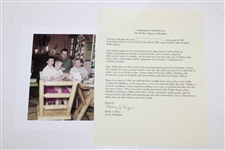 Walter Hagen's Personal Combustion Bells & Drink Mixer w/Shelby Plyer Letter & Photo