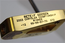 Retief Goosen 2003 Chrysler Championship Winner Bobby Grace Gold Plated Putter