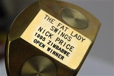 Nick Price 1995 Zimbabwe Open Winner Bobby Grace Gold Plated Putter