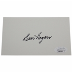 Ben Hogan Signed 3x5 Card JSA #AB82001