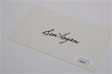 Ben Hogan Signed 3x5 Card JSA #AB82001
