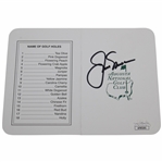 Jack Nicklaus Signed Augusta National Scorecard JSA #AF85191
