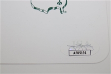 Jack Nicklaus Signed Augusta National Scorecard JSA #AF85191