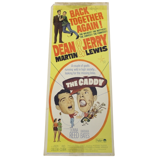 Original 1953 The Caddy Dean Martin & Jerry Lewis Movie Lobby Poster R-64/282