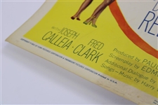 Original 1953 'The Caddy Dean Martin & Jerry Lewis' Movie Lobby Poster R-64/282