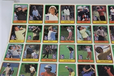 1981 Donruss PGA Tour Golf Card Uncut Sheet - Includes (2) Jack Nicklaus Rookie Cards