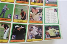 1981 Donruss PGA Tour Golf Card Uncut Sheet - Includes (2) Jack Nicklaus Rookie Cards