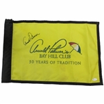 Arnold Palmer Signed Arnold Palmers Bay Hill Club Embroidered Course Flown Flag JSA #Z27248