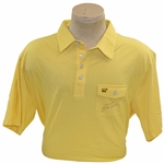 Jack Nicklaus Signed Golden Bear Yellow Golf Shirt - Size XXL PSA #AI99944