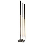 Burr-Key Bilt Golf Goods Booklet w/3 Burr Bilt Andy Robertson Clubs - Putter, Niblick & Mid-Iron