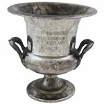 1965 CC of Harrisburg Golf Champion Poole Silver Co. Silver Plated Trophy Won by Kit Outland