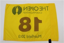 2013 The Open Championship at Muirfield Yellow Screen Flag - Phil Mickelson Winner