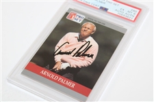 Arnold Palmer Signed 1990 Senior PGA Tour Card #80 PSA EX-MT 6 Auto Auth #70696321