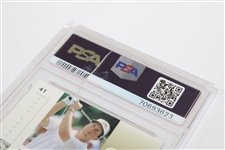 Phil Mickelson Signed 2002 Upper Deck Rookie Card #41 PSA EX-MT 6 Auto Auth #70693623