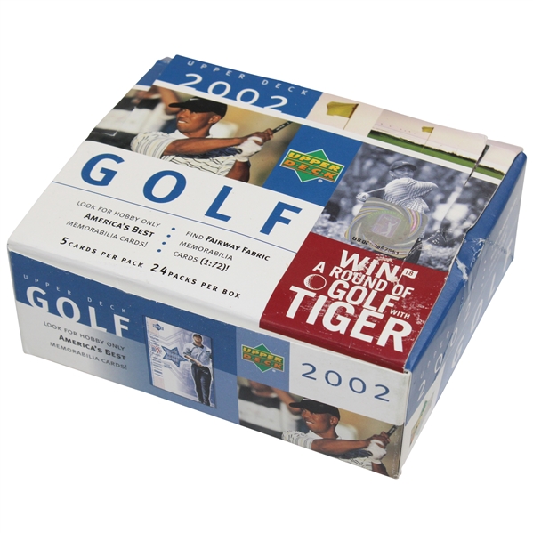 2002 Upper Deck Golf Card Box Set - 5 Cards/Pk - 24 Packs - US0000697551