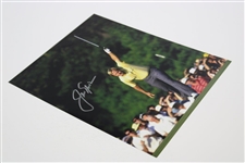 Jack Nicklaus Signed Raises Putter at 1986 Masters 8x10 Photo JSA ALOA