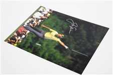 Jack Nicklaus Signed Raises Putter at 1986 Masters 8x10 Photo JSA ALOA