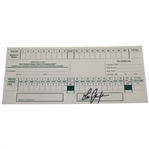 Lee Janzen Signed 1993 US Open at Baltusrol Official Scorecard JSA ALOA
