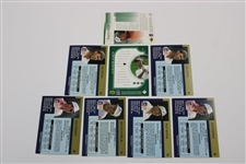 Sutton(x2), Forsman(x2), Finch(x2), Mayfair & Gallagher Signed Golf Cards JSA ALOA