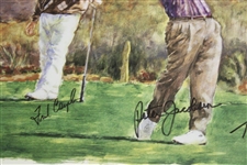 Couples, Watson, Pavin & Jacobsen Signed Limited Edition 15/150 1995 Skins Game Poster JSA ALOA