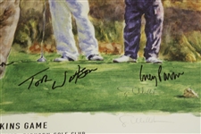 Couples, Watson, Pavin & Jacobsen Signed Limited Edition 15/150 1995 Skins Game Poster JSA ALOA