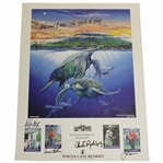 Palmer, Nicklaus, Floyd & Chi Chi Signed 1993 Senior Skins Game Poster JSA ALOA