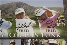 Ames, Daly, Couples & Funk Signed 2006 Skins Game Poster JSA ALOA